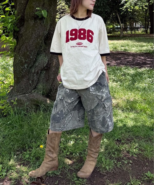sedacle(セダクル)の「ナンバリングリンガーTシャツ(Tシャツ/カットソー・レディース・アイボリー/ネイビー/イエロー・SMALL/MEDIUM/LARGE)」の9枚目の写真