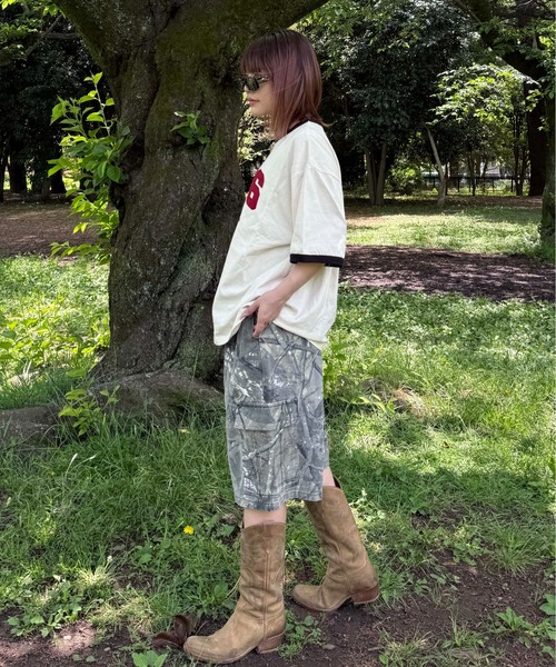 sedacle(セダクル)の「ナンバリングリンガーTシャツ(Tシャツ/カットソー・レディース・アイボリー/ネイビー/イエロー・SMALL/MEDIUM/LARGE)」の11枚目の写真