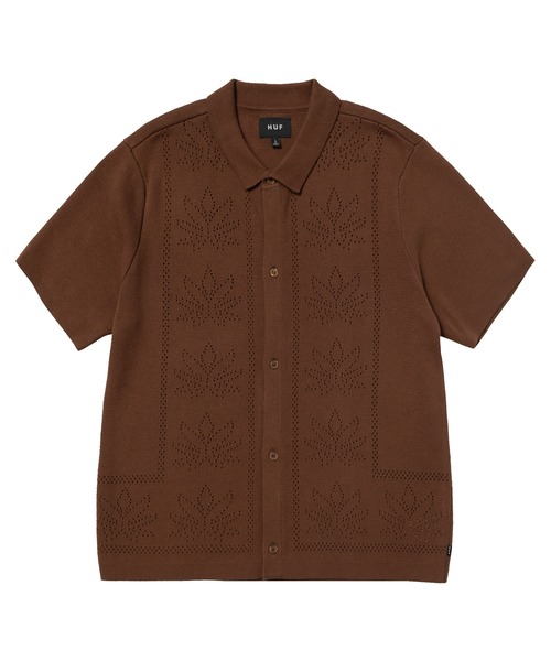 PLANTLIFE PERFORATED KNIT / HUF ニット 半袖ニット