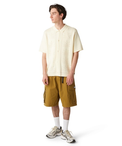 PLANTLIFE PERFORATED KNIT / HUF ニット 半袖ニット