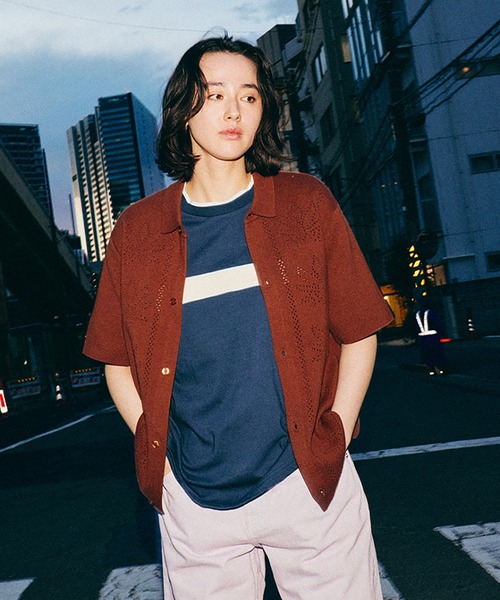 HUF(ハフ)の「PLANTLIFE PERFORATED KNIT(ポロシャツ・メンズ・ナチュラル/ブラウン・XL/L/M/S/XXL)」の16枚目の写真