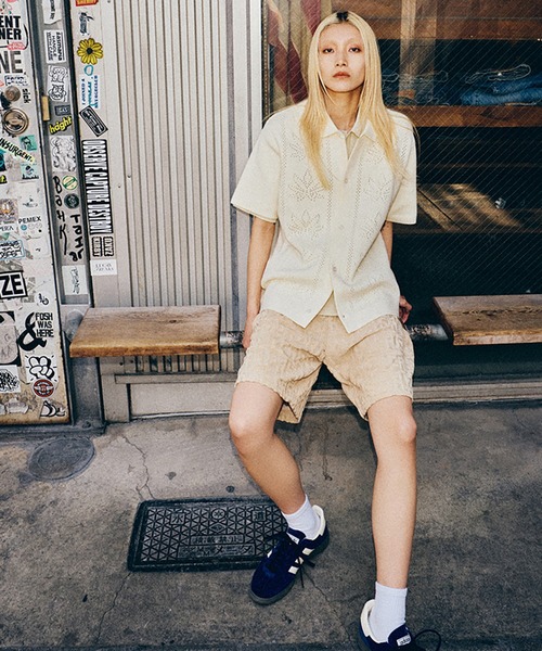 HUF(ハフ)の「PLANTLIFE PERFORATED KNIT(ポロシャツ・メンズ・ナチュラル/ブラウン・XL/L/M/S/XXL)」の18枚目の写真