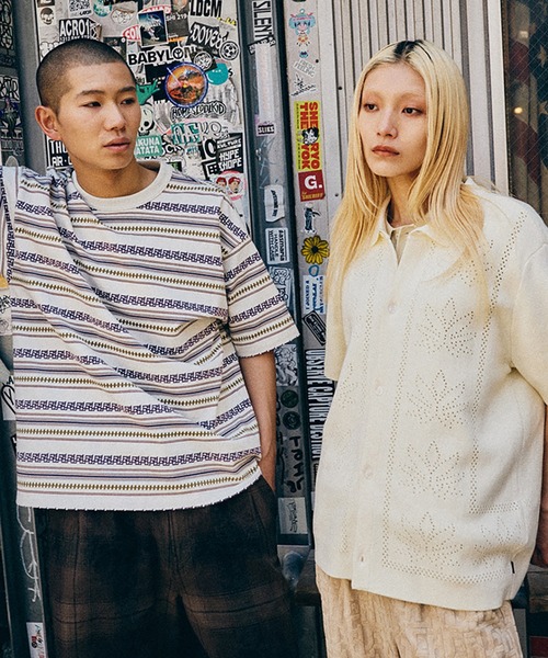 HUF(ハフ)の「PLANTLIFE PERFORATED KNIT(ポロシャツ・メンズ・ナチュラル/ブラウン・XL/L/M/S/XXL)」の19枚目の写真