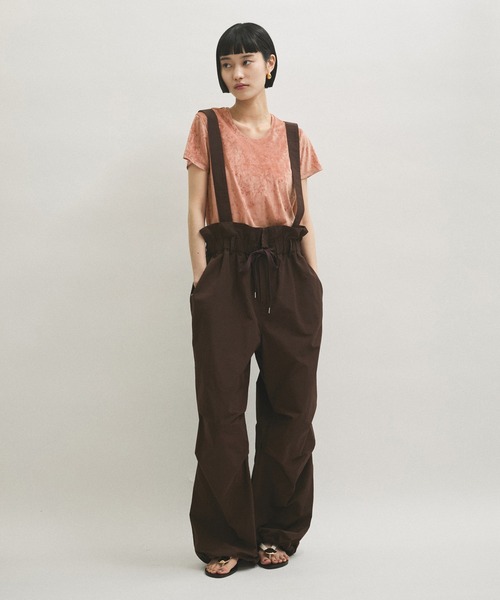 ADAM ET ROPE'（アダムエロペ）の「クラッシュベロアTシャツ（Tシャツ/カットソー・レディース・ピンク/オフホワイト/モスグリーン/ダークブラウン/ブルー系その他6・FREE）」の7枚目の写真