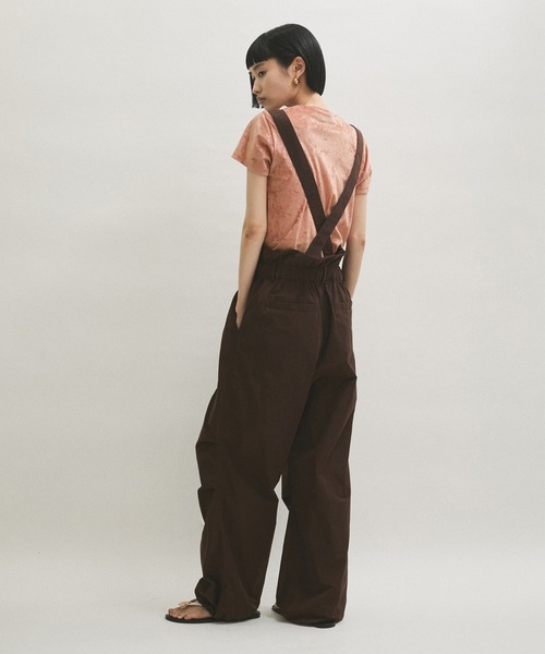 ADAM ET ROPE'（アダムエロペ）の「クラッシュベロアTシャツ（Tシャツ/カットソー・レディース・ピンク/オフホワイト/モスグリーン/ダークブラウン/ブルー系その他6・FREE）」の8枚目の写真