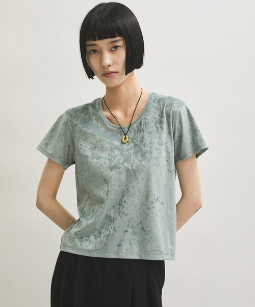 クラッシュベロアTシャツ（Tシャツ/カットソー）｜ADAM ET ROPE