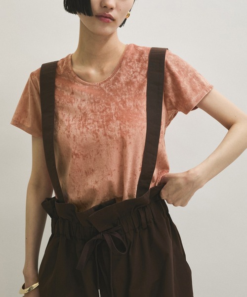 クラッシュベロアTシャツ（Tシャツ/カットソー）｜ADAM ET ROPE