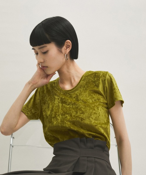 アダムエロペ クラッシュベロアTEE ADAM ET ROPE'｜クラッシュベロアTシャツ | Rakuten Fashion