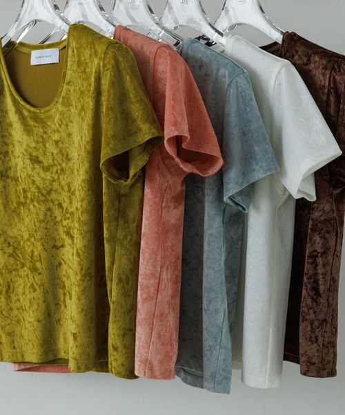 クラッシュベロアTシャツ（Tシャツ/カットソー）｜ADAM ET ROPE