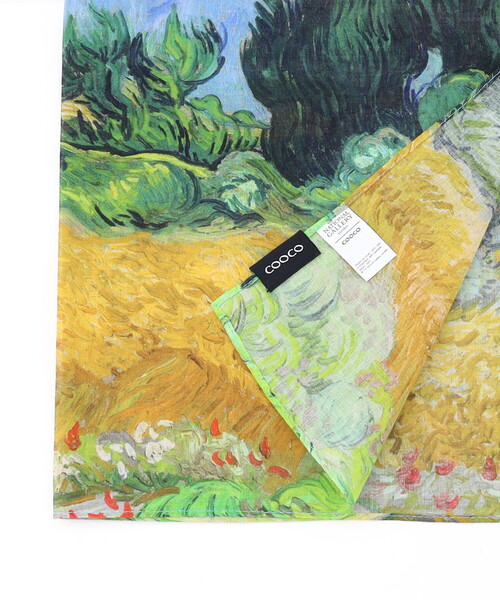 COOCO(クーコ)の「Painting Handkerchief(ハンドバッグ・レディース・イエロー/ミント/マスタード/ライトグレー/ダークグリーン・FREE)」の18枚目の写真