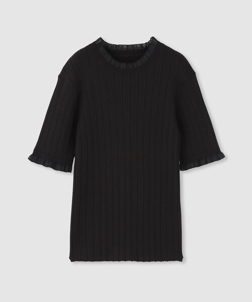 【LOULOU WILLOUGHBY】ハーフチューブラーリブニット LOULOU WILLOUGHBY】ハーフチューブラーリブニット