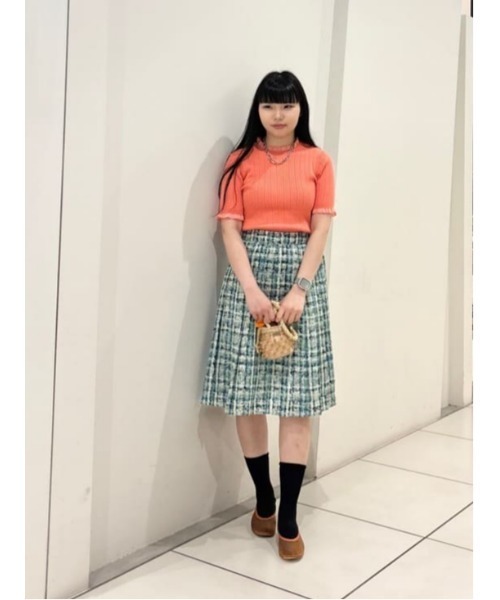 LOULOU WILLOUGHBY】ハーフチューブラーリブニット（ニット/セーター