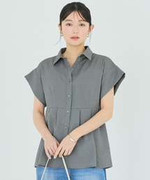 coca(coca) | \再入荷/ サッカータックブラウス セットアップ可能/速乾(シャツ/ブラウス)