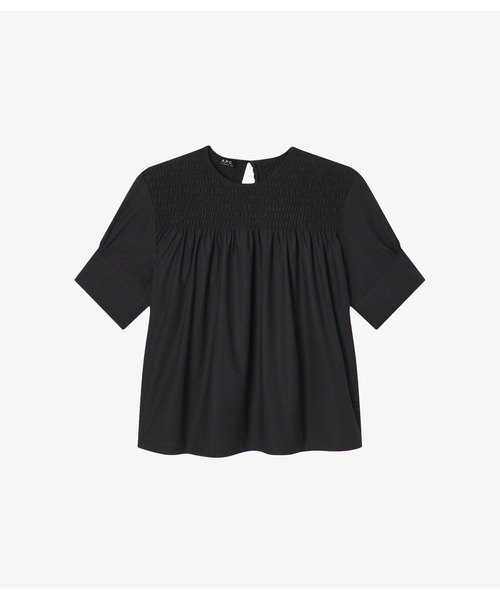 A.P.C.（アーペーセー）の「BLOUSE ESTELLE（シャツ/ブラウス・レディース・ブラック/ホワイト・38/36/34）」の2枚目の写真