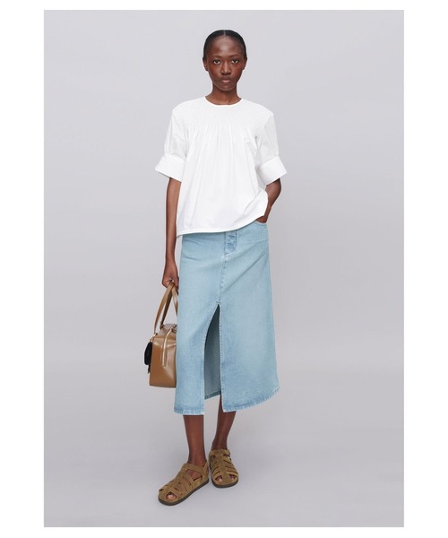 A.P.C.（アーペーセー）の「BLOUSE ESTELLE（シャツ/ブラウス・レディース・ブラック/ホワイト・38/36/34）」の3枚目の写真