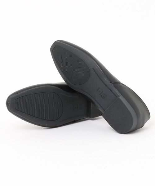 GLACIER lusso（グラシアルッソ）の「Ｖカットフラットシューズ（パンプス・レディース・ブラック/グレイッシュベージュ・23.5/23.0/22.5/24.5/24.0）」の4枚目の写真