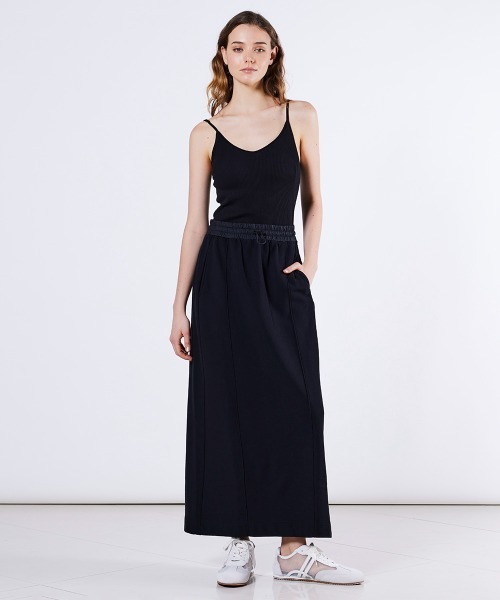 DOUBLE STANDARD CLOTHING(ダブルスタンダードクロージング)の「ヴィンテージレアル裏毛スウェットスカート(スカート・レディース・ブラック/チャコール・38/36)」の14枚目の写真