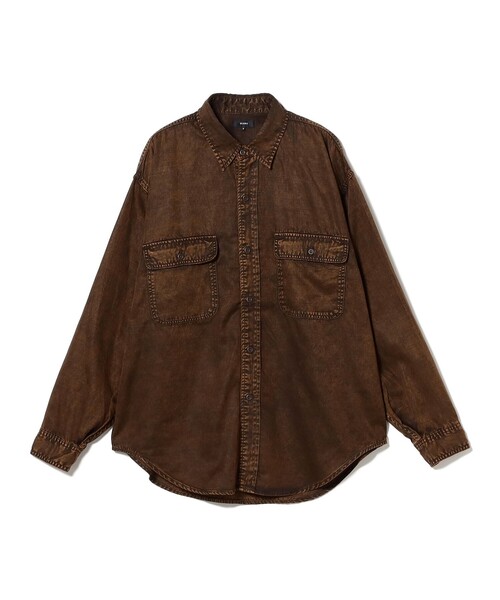 BEAMS(ビームス)の「ワイドフィット フェード ワークシャツ(シャツ/ブラウス・メンズ・ブラック系その他4/ブラウン/ブルー・S/M/L/XL)」の3枚目の写真