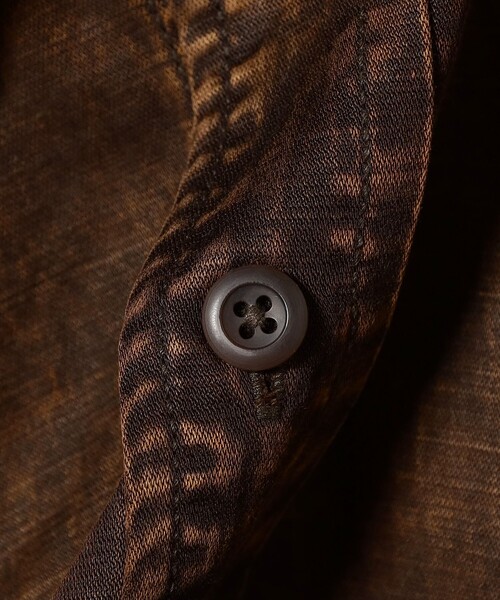 BEAMS(ビームス)の「ワイドフィット フェード ワークシャツ(シャツ/ブラウス・メンズ・ブラック系その他4/ブラウン/ブルー・S/M/L/XL)」の10枚目の写真