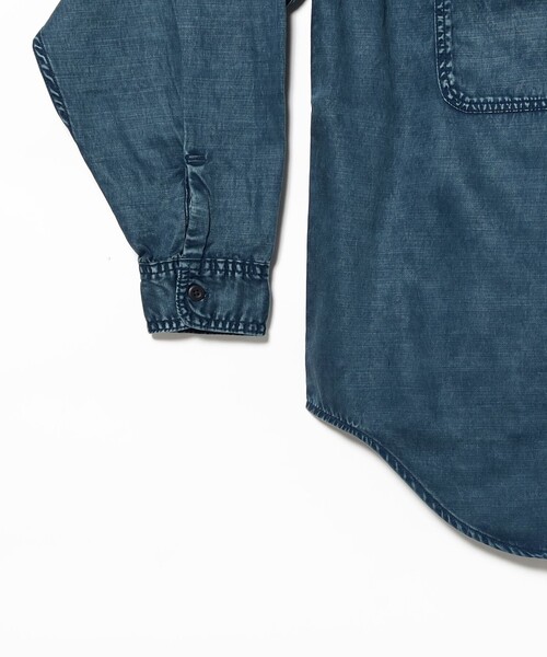 BEAMS(ビームス)の「ワイドフィット フェード ワークシャツ(シャツ/ブラウス・メンズ・ブラック系その他4/ブラウン/ブルー・S/M/L/XL)」の13枚目の写真