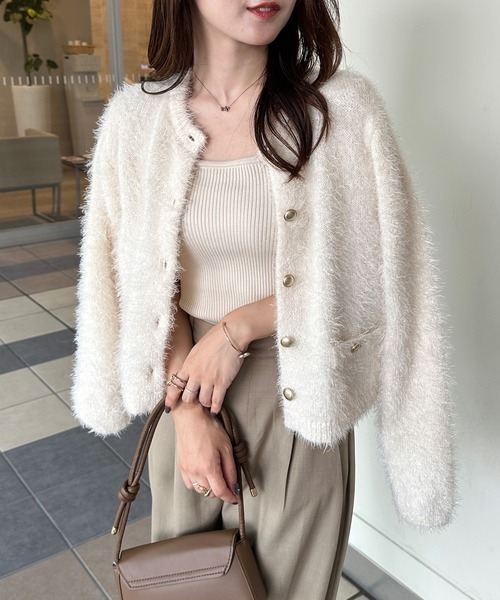 RILATO新品✨ラメシャギーカーディガン(チャコール) RILATO新品✨ラメシャギーカーディガン(チャコール)