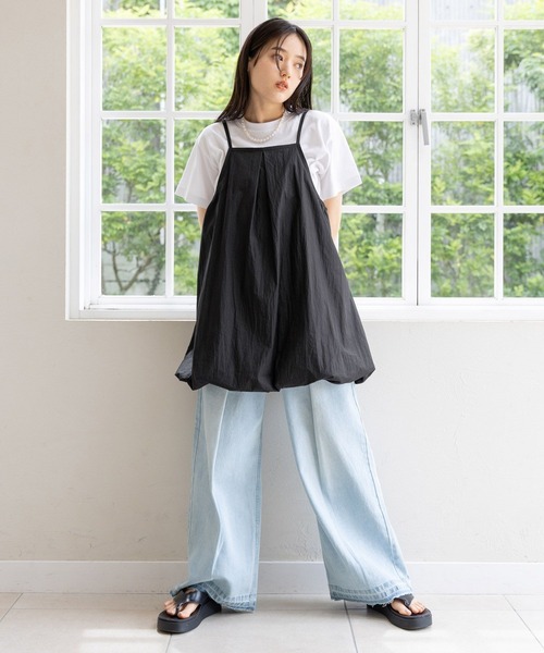 RAGEBLUE（レイジブルー）の「ミニバルーンキャミワンピース（ワンピース・レディース・ブラック/ホワイト/ブラウン・FREE）」の11枚目の写真