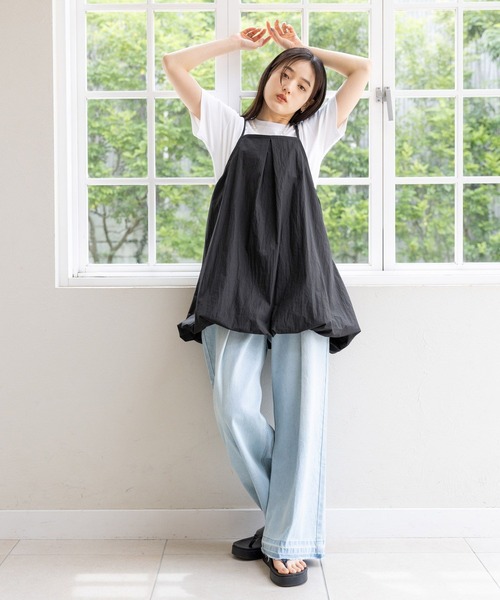 RAGEBLUE（レイジブルー）の「ミニバルーンキャミワンピース（ワンピース・レディース・ブラック/ホワイト/ブラウン・FREE）」の12枚目の写真