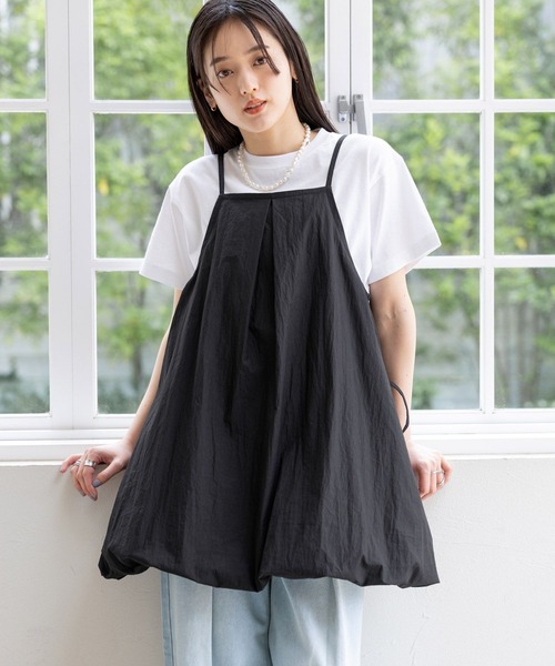 RAGEBLUE（レイジブルー）の「ミニバルーンキャミワンピース（ワンピース・レディース・ブラック/ホワイト/ブラウン・FREE）」の14枚目の写真