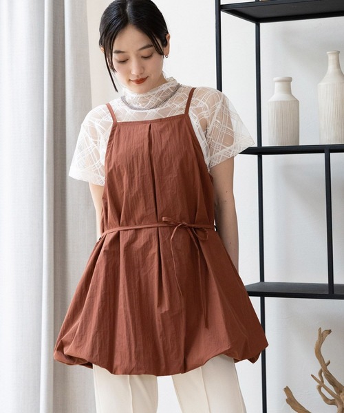 RAGEBLUE（レイジブルー）の「ミニバルーンキャミワンピース（ワンピース・レディース・ブラック/ホワイト/ブラウン・FREE）」の20枚目の写真