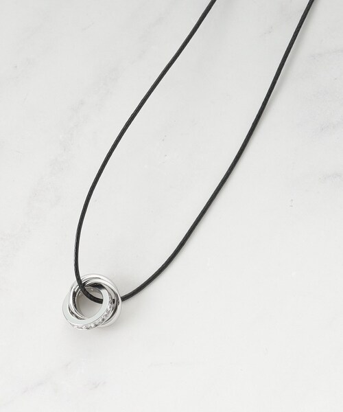 SHOO・LA・RUE(シューラルー)の「【マルチWAY】キラキラリングネックレス(ネックレス・レディース・シルバー/ダークブラウン/ゴールド・00)」の1枚目の写真