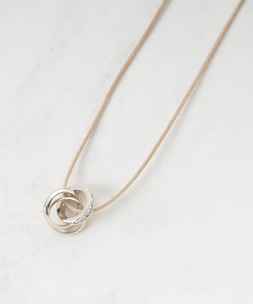 SHOO・LA・RUE(シューラルー)の「【マルチWAY】キラキラリングネックレス(ネックレス・レディース・シルバー/ダークブラウン/ゴールド・00)」の3枚目の写真