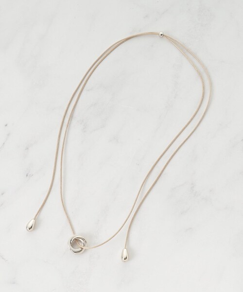 SHOO・LA・RUE(シューラルー)の「【マルチWAY】キラキラリングネックレス(ネックレス・レディース・シルバー/ダークブラウン/ゴールド・00)」の7枚目の写真