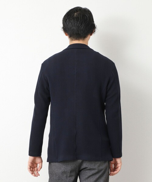 Stutostein Nolley's（シュテットシュタインノーリーズ）の「《ビジカジ対応》Relax Jogger Jersey ウォッシャブルテーラーCD（カーディガン/ボレロ・メンズ・グレー/ネイビー/ブラック/ベージュ・XL/L/M/S）」の11枚目の写真