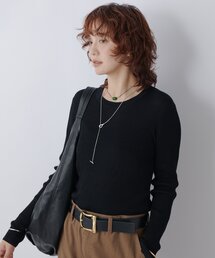RIVE DROITE ラクーンVネックニット　プルオーバー　F 卸売 通販ファッション - RIVE DROITE ラクーンVネックニット