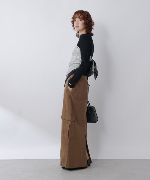 RIVE DROITE（リヴドロワ）の「【MONN.:.(モン)】RIB KNIT（ニット/セーター・レディース・ブラック/レッド・FREE）」の18枚目の写真