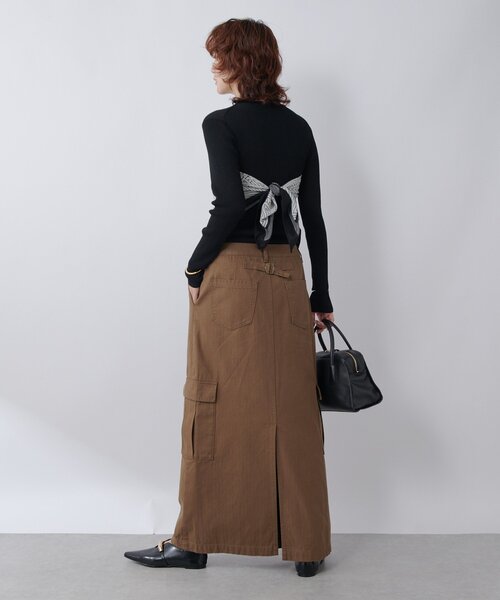 RIVE DROITE（リヴドロワ）の「【MONN.:.(モン)】RIB KNIT（ニット/セーター・レディース・ブラック/レッド・FREE）」の19枚目の写真