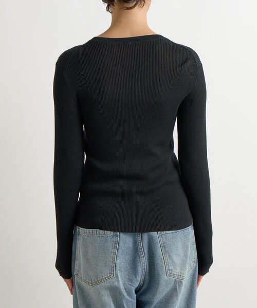 RIVE DROITE（リヴドロワ）の「【MONN.:.(モン)】RIB KNIT（ニット/セーター・レディース・ブラック/レッド・FREE）」の22枚目の写真