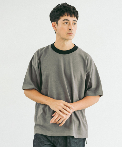 ETS.MATERIAUX(マテリオ) GOKUZYUKU リンガー Tシャツ