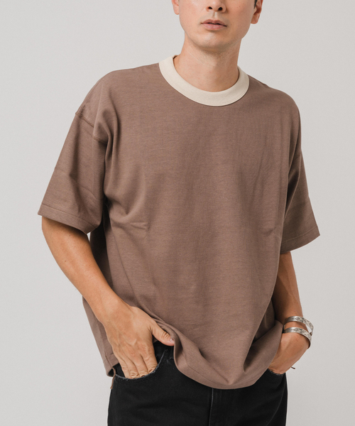 ETS.MATERIAUX(マテリオ) GOKUZYUKU リンガー Tシャツ