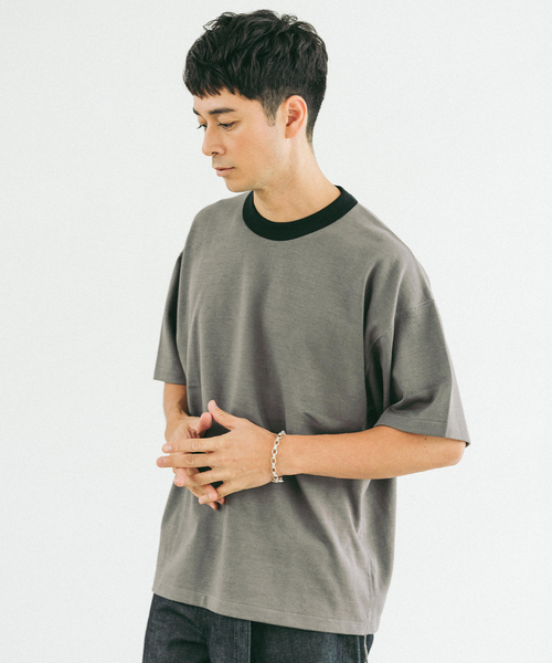 ETS.MATERIAUX(マテリオ) GOKUZYUKU リンガー Tシャツ