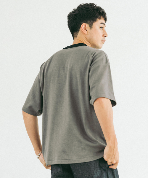 ETS.MATERIAUX(マテリオ) GOKUZYUKU リンガー Tシャツ
