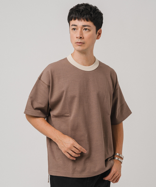 ETS.MATERIAUX(マテリオ) GOKUZYUKU リンガー Tシャツ