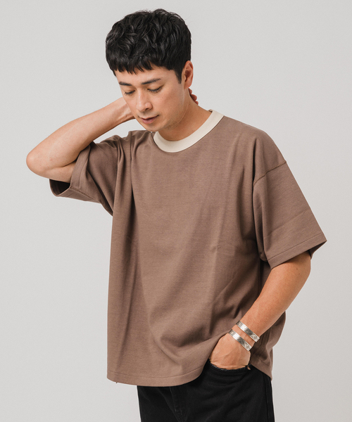 ETS.MATERIAUX(マテリオ) GOKUZYUKU リンガー Tシャツ