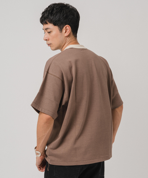 ETS.MATERIAUX(マテリオ) GOKUZYUKU リンガー Tシャツ