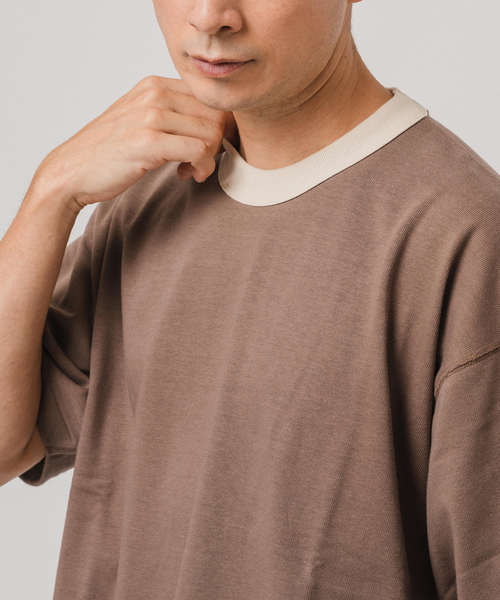 ETS.MATERIAUX(マテリオ) GOKUZYUKU リンガー Tシャツ