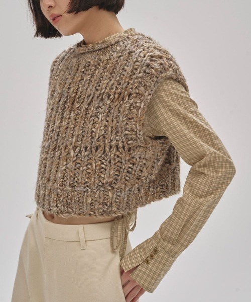 TODAYFUL（トゥデイフル）の「TODAYFUL Mix Handknit Vest ミックス
