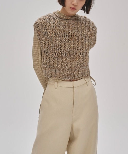 TODAYFUL Mix Handknit Vest ミックスハンドニットベスト/12520525