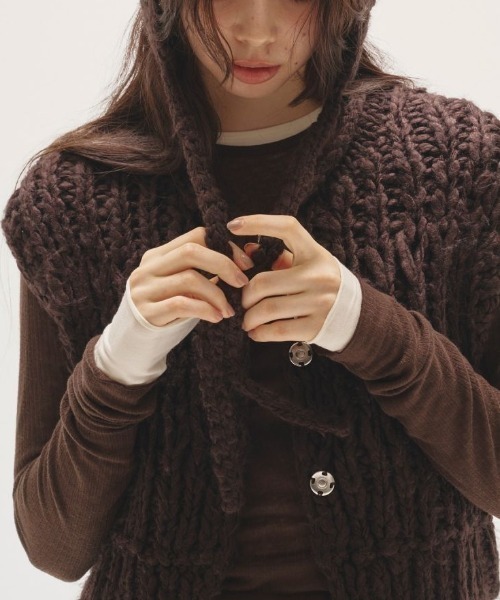 TODAYFUL Mix Handknit Vest ミックスハンドニットベスト/12520525