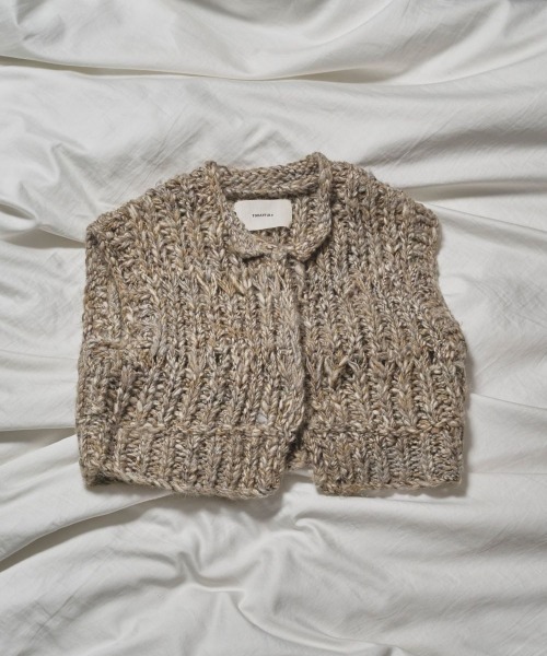 TODAYFUL ミックスハンドニットベスト　グレージュ TODAYFUL Mix Handknit Vest ミックスハンドニットベスト/12520525