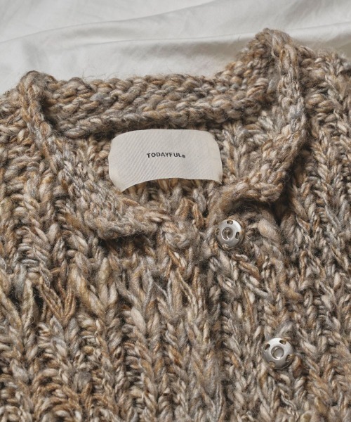 TODAYFUL Mix Handknit Vest ミックスハンドニットベスト/12520525